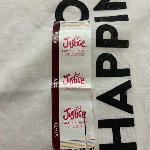 NWT Justice Girls Short Sleeve Everyday Faves Boxy T-Shirt, Sizes small 7/8 - Picture 10 of 11